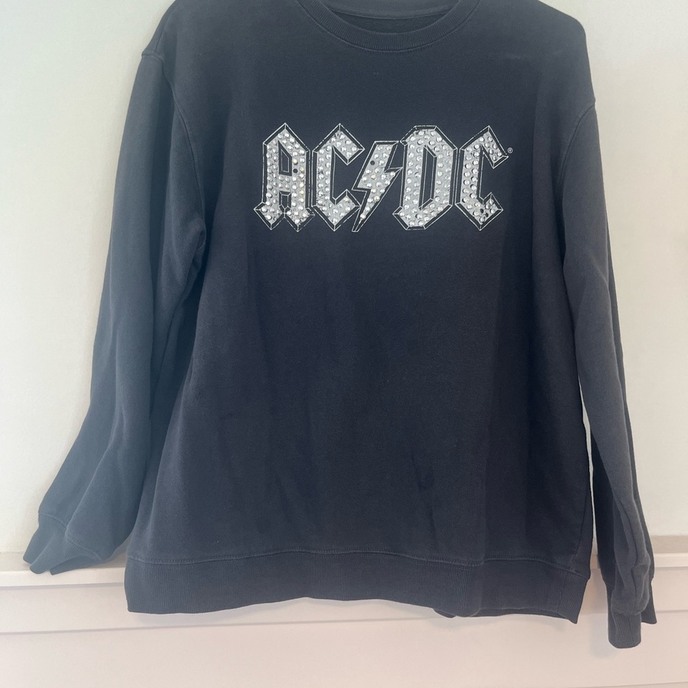 Vinyl Icons Black Graphic Sweatshirt